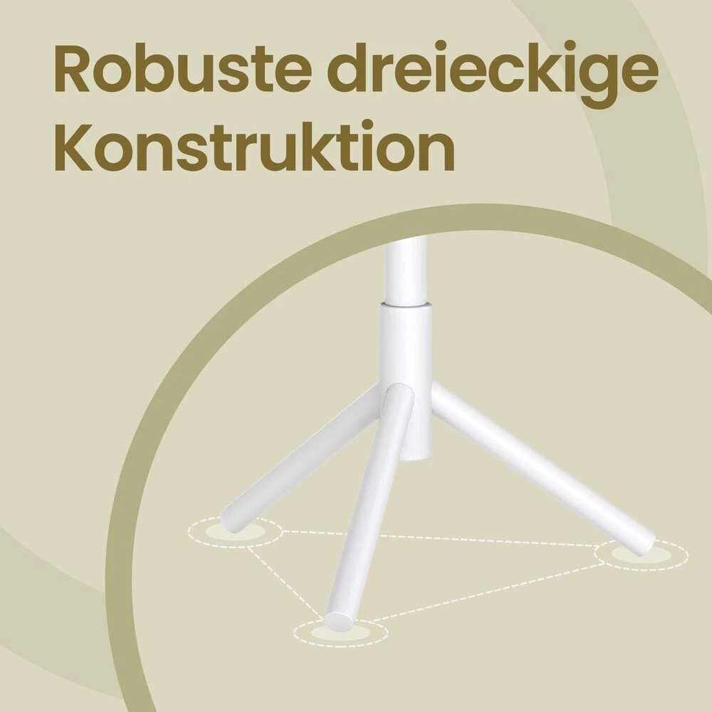 Songmics Drabužių kabykla VASAGLE, 47 x 47 x 175 cm, balta