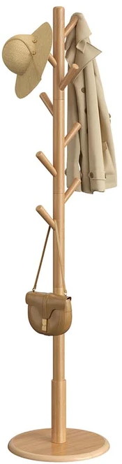 Songmics Drabužių stovas su aštuoniais kabliais, 40 cm skersmens, 171,8 cm aukščio