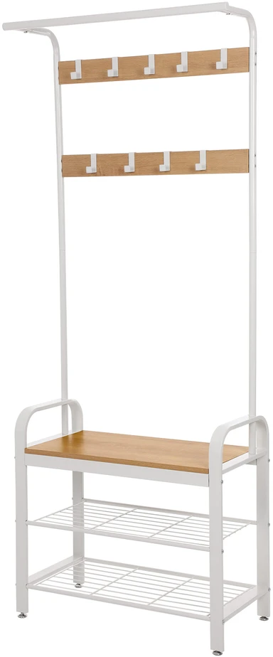 Songmics Drabužių kabykla 183 cm su batų lentyna