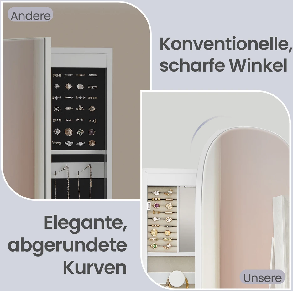 Songmics Sieninė spintelė MDF 10x42x108 cm balta