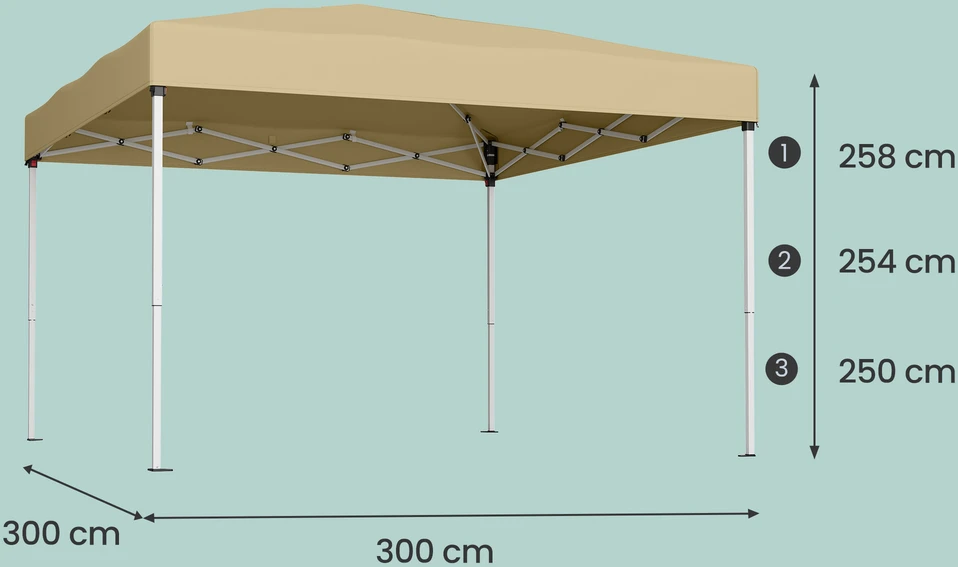 Songmics Paviljonas 3 x 3 m