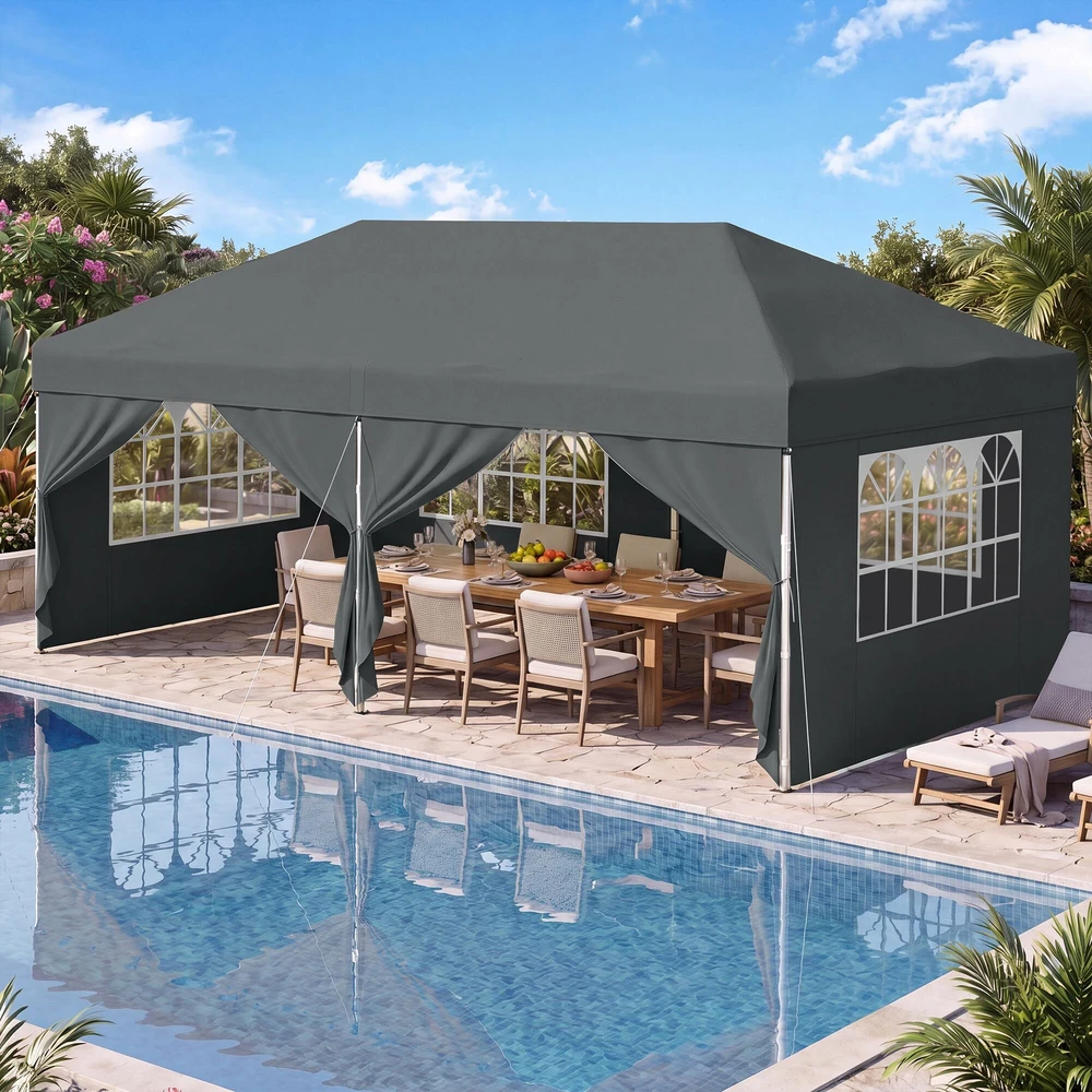 Songmics Sulankstomas paviljonas 6 x 3 m