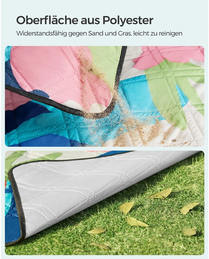 Songmics didelis sulankstomas vandeniui atsparus pikniko kilimėlis 200x300 cm GCM002Q03