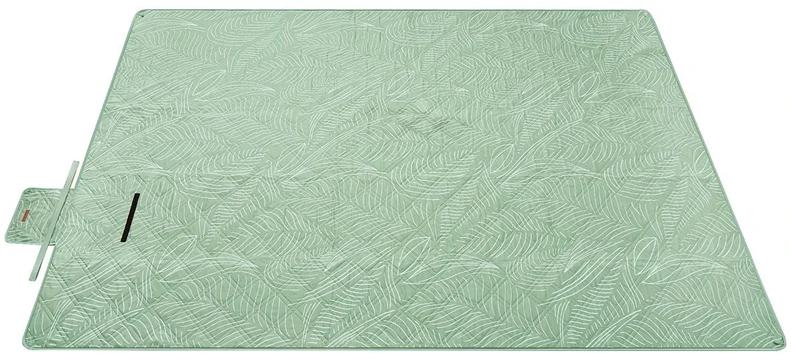 Songmics Pikniko antklodė 300 x 200 cm skalbiama mašinoje ir sulankstoma žalia