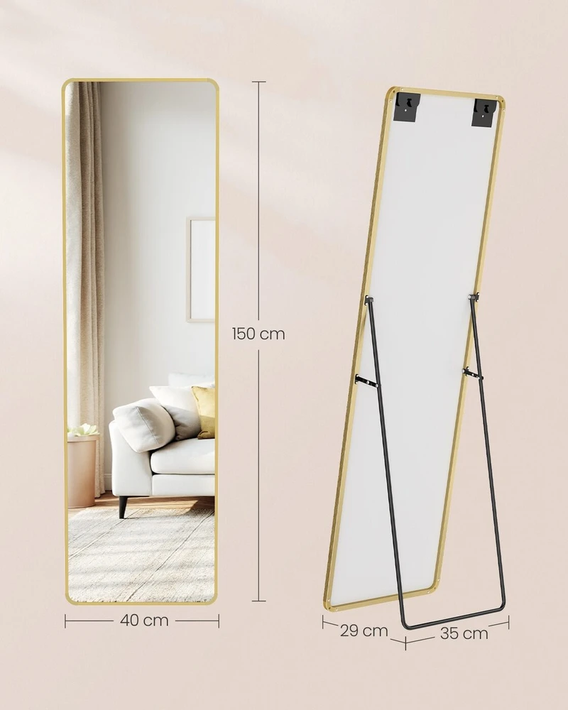 Songmics Veidrodis 150x40 cm