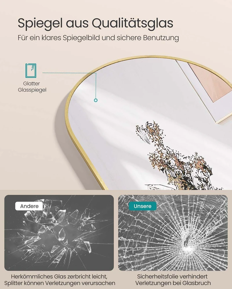 Songmics Veidrodis 160 x 50 cm