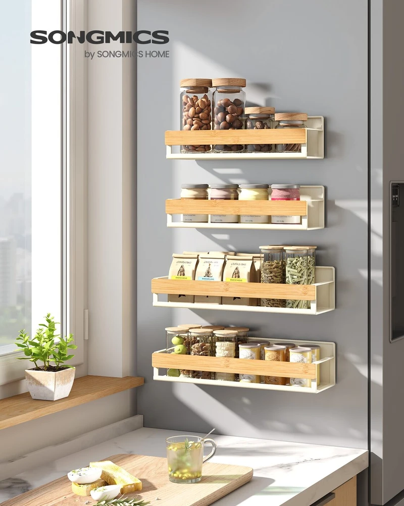 Songmics Magnetinių prieskonių lentynų rinkinys