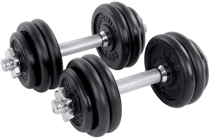 Songmics 30 kg reguliuojamų hantelių rinkinys