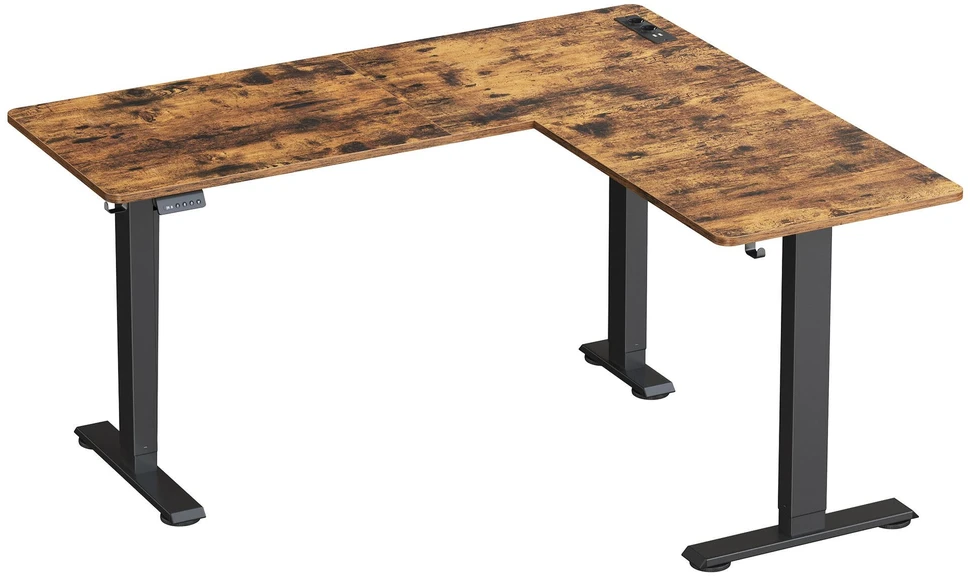 Songmics Reguliuojamo aukščio stalas 160 x 140 x 72-120cm