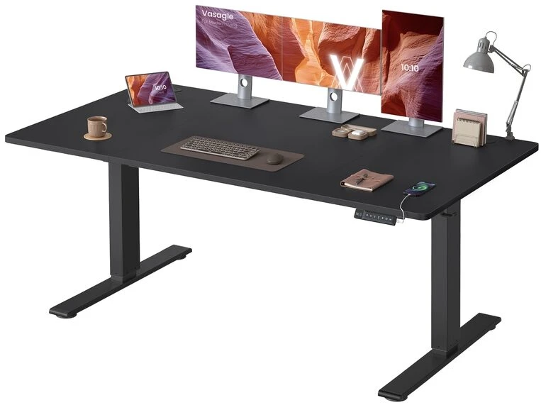 Songmics Reguliuojamo aukščio stalas 160 × 80 x 72-120cm