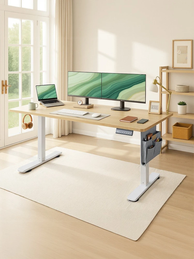 Songmics Reguliuojamo aukščio stalas 180 × 80 × (72–120) cm