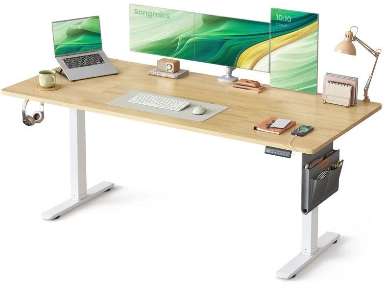 Songmics Reguliuojamo aukščio stalas 80 x 180 cm
