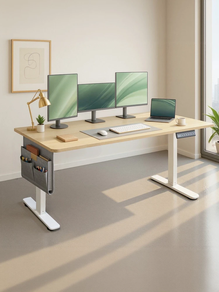 Songmics Reguliuojamo aukščio stalas 180 × 80 × (72–120) cm