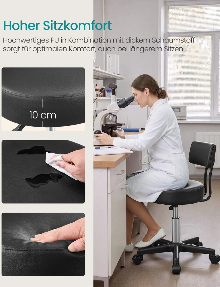 Songmics Kėdė juoda