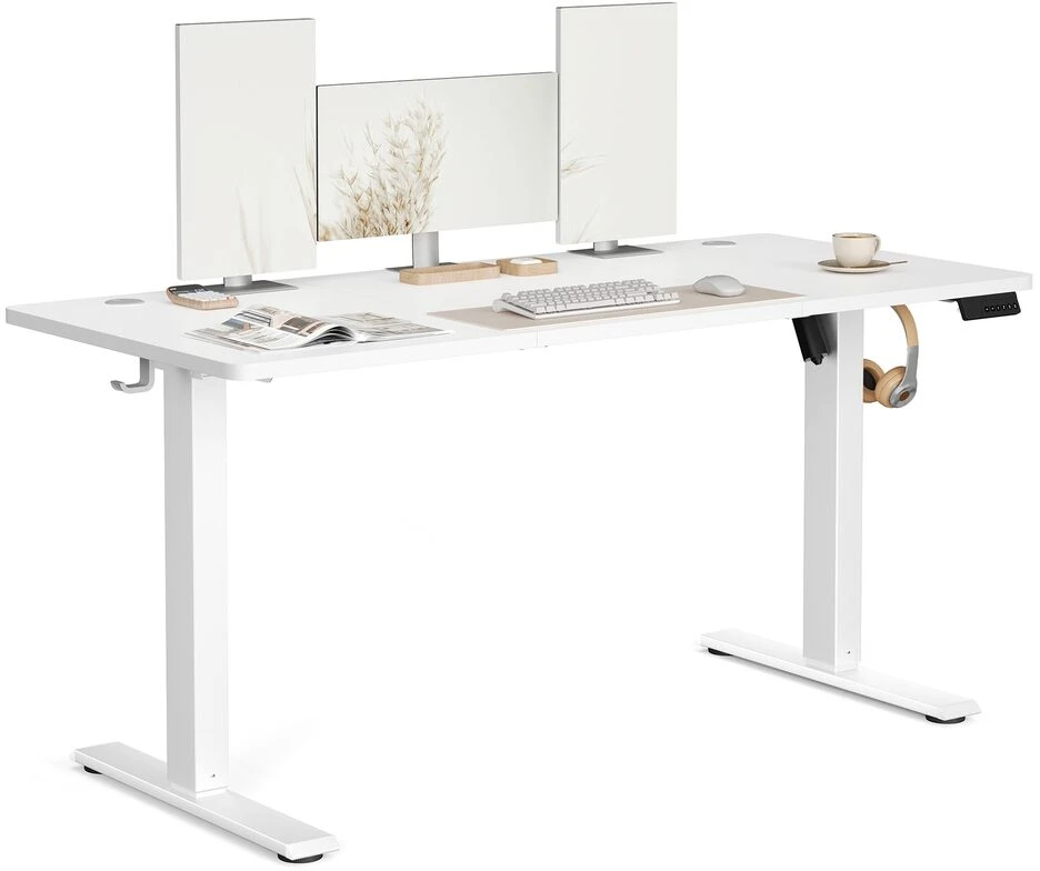 Songmics Reguliuojamo aukščio stalas 140 x 60 x 72-120cm