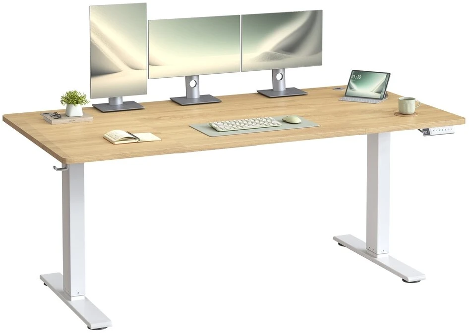 Songmics Reguliuojamo aukščio stalas 160 x 80 x 72-120cm
