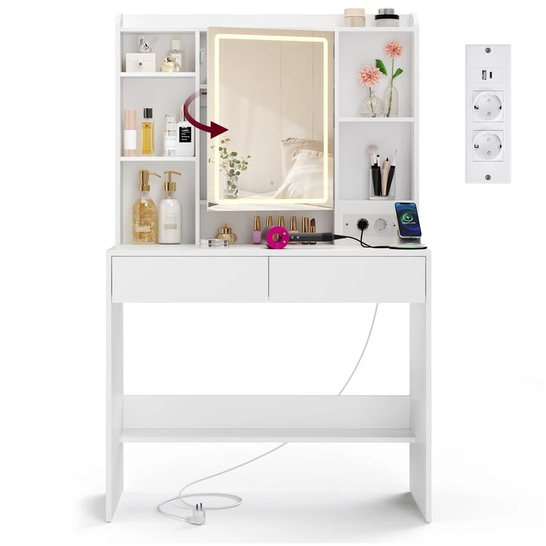 Songmics Kosmetinis staliukas 40 x 90 x 145 cm