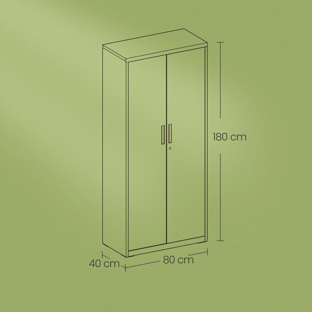 Songmics Sandėliavimo spinta plieninė 40x80x180 cm