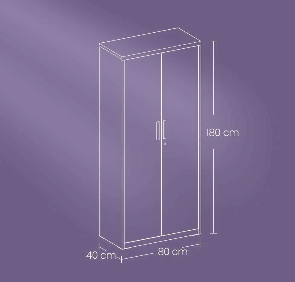 Songmics Sandėliavimo spinta plieninė 40x80x180 cm
