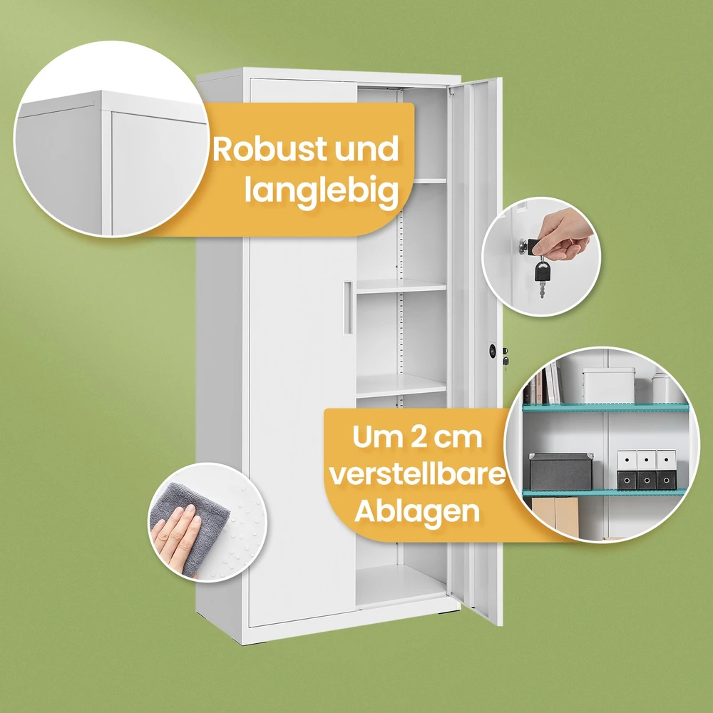 Songmics Sandėliavimo spinta plieninė 40x80x180 cm