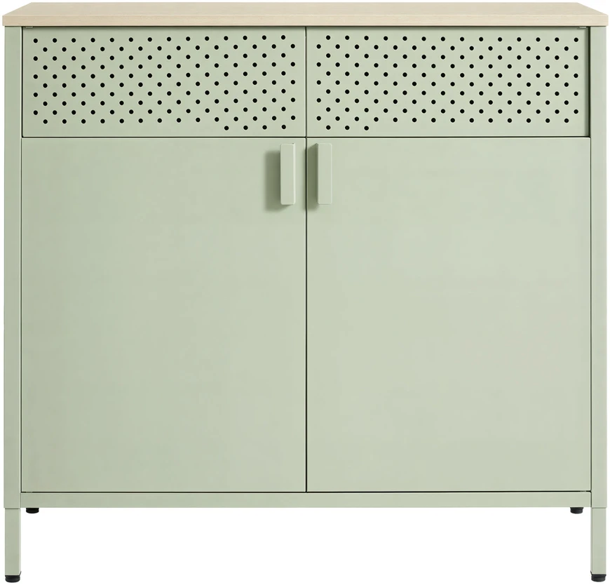 Songmics Metalinė spintelė 80 x 40 x 76 cm