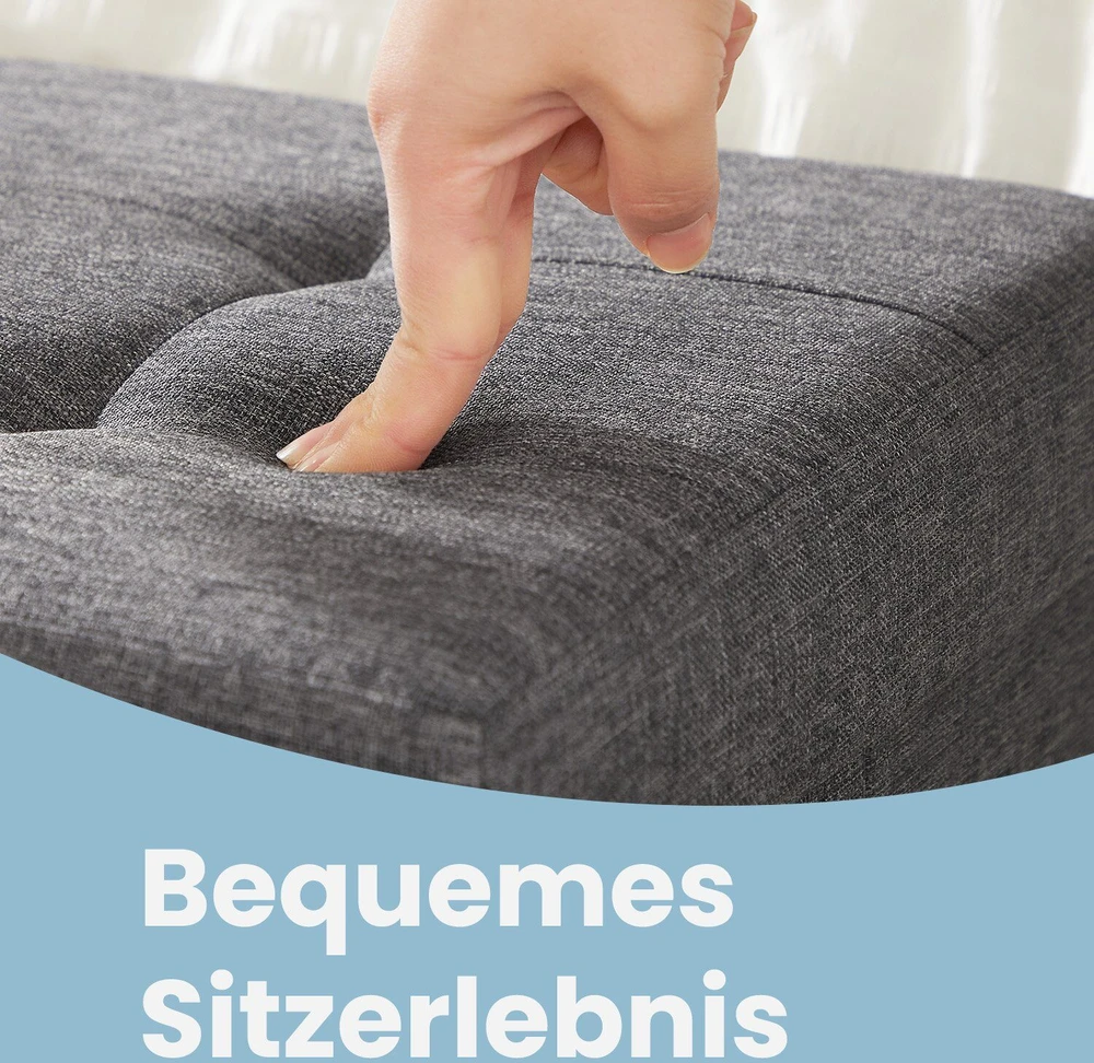 Songmics Pufas su daiktadėže 76x38x38 cm, 300 kg apkrova