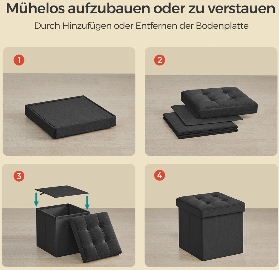 Songmics Pufas, 30 x 30 cm, 22 l