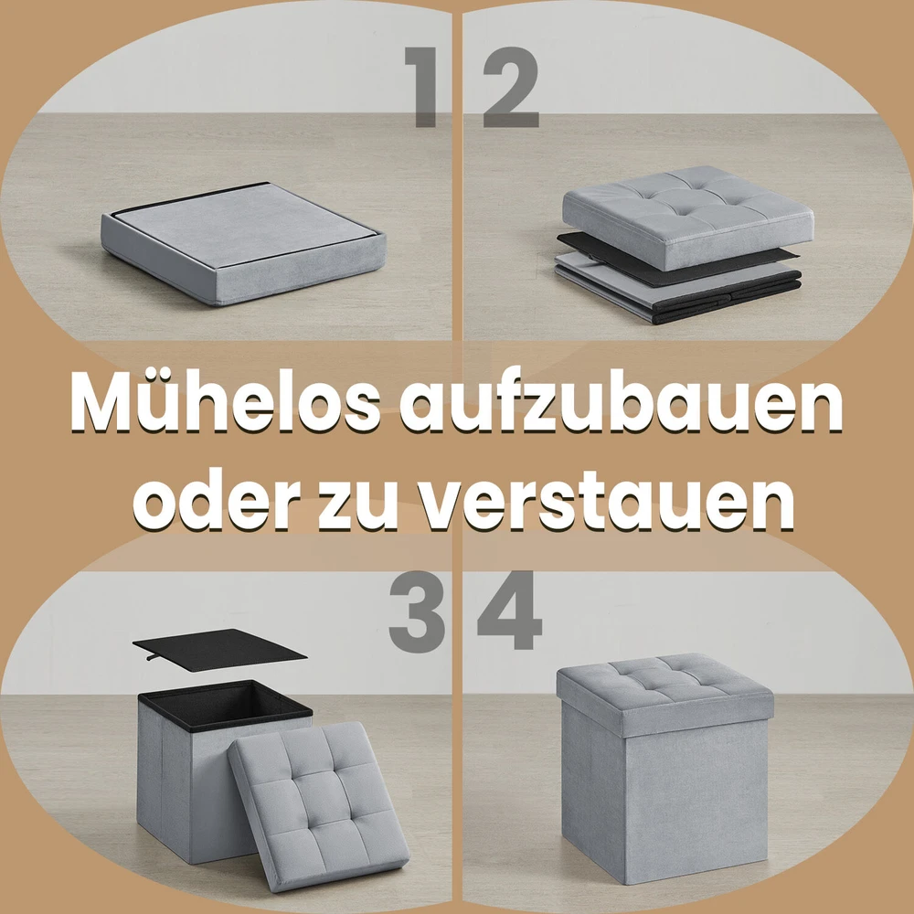 Songmics Pufas, 38x38x38 cm