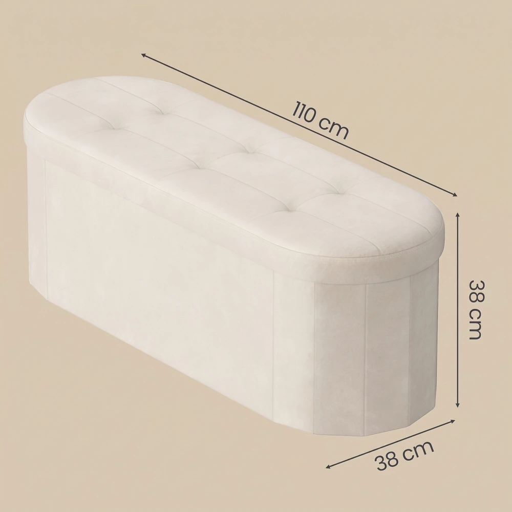Songmics Pufas 38 x 110 x 38 cm