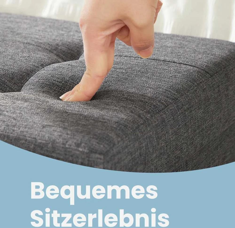 Songmics Pufas su daiktadėže 76x38x38 cm, 300 kg apkrova