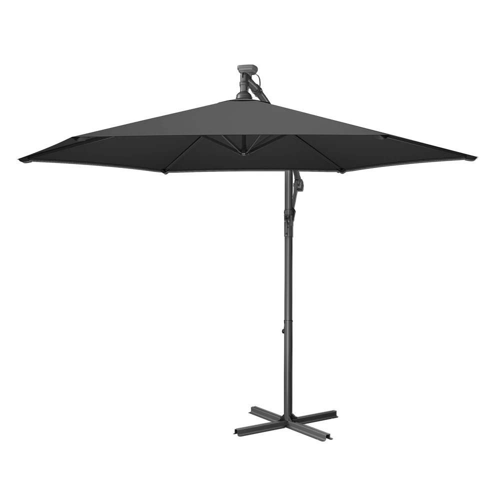 Songmics Konsolinis skėtis, 300 cm d, su stovu