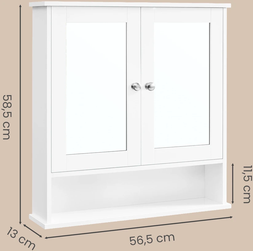 Songmics Spintelė, 56x58x13 cm, MDF