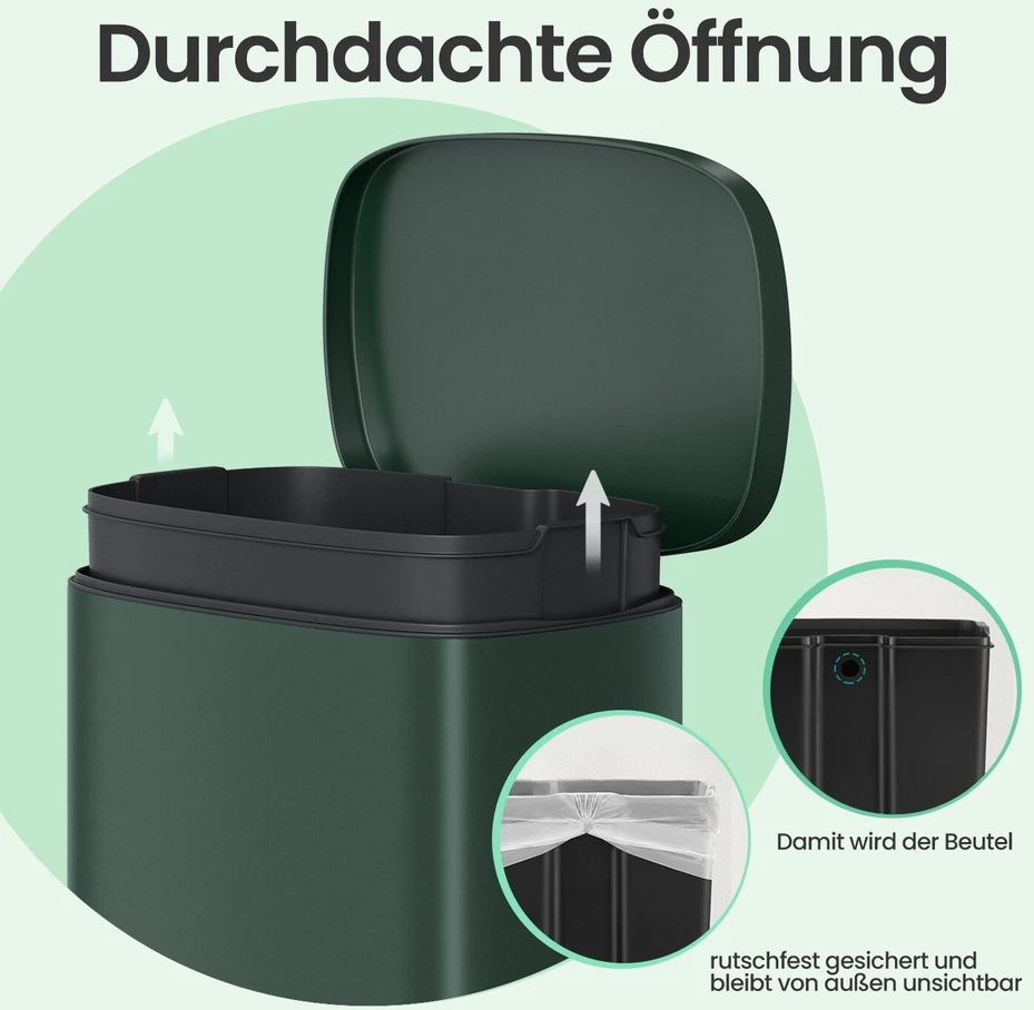 Songmics Šiukšliadėžė 50 l
