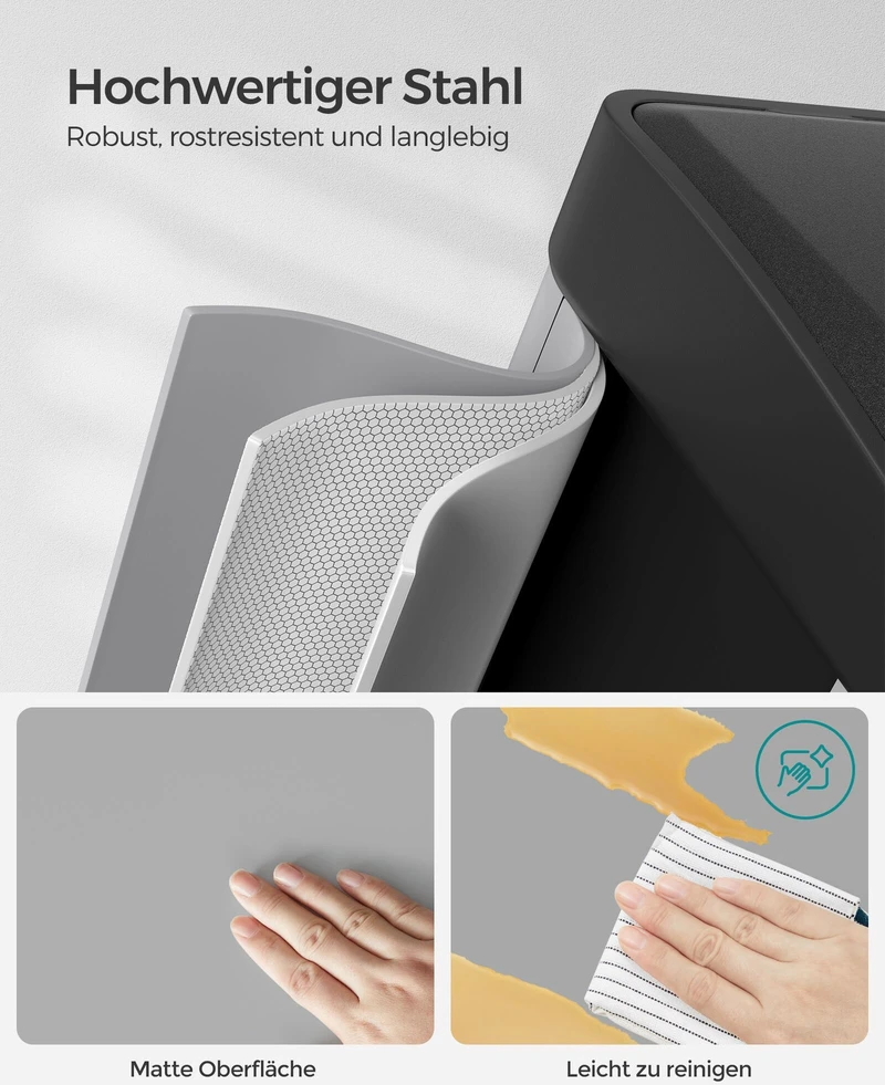 Songmics Virtuvės atliekų dėžė 3 x 8 litrų
