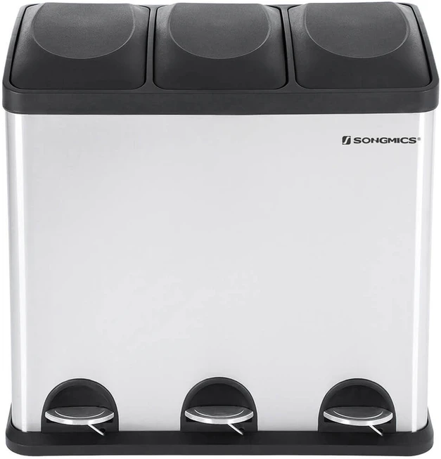 Songmics Atliekų separatorius 54 litrai (3 x 18 L)
