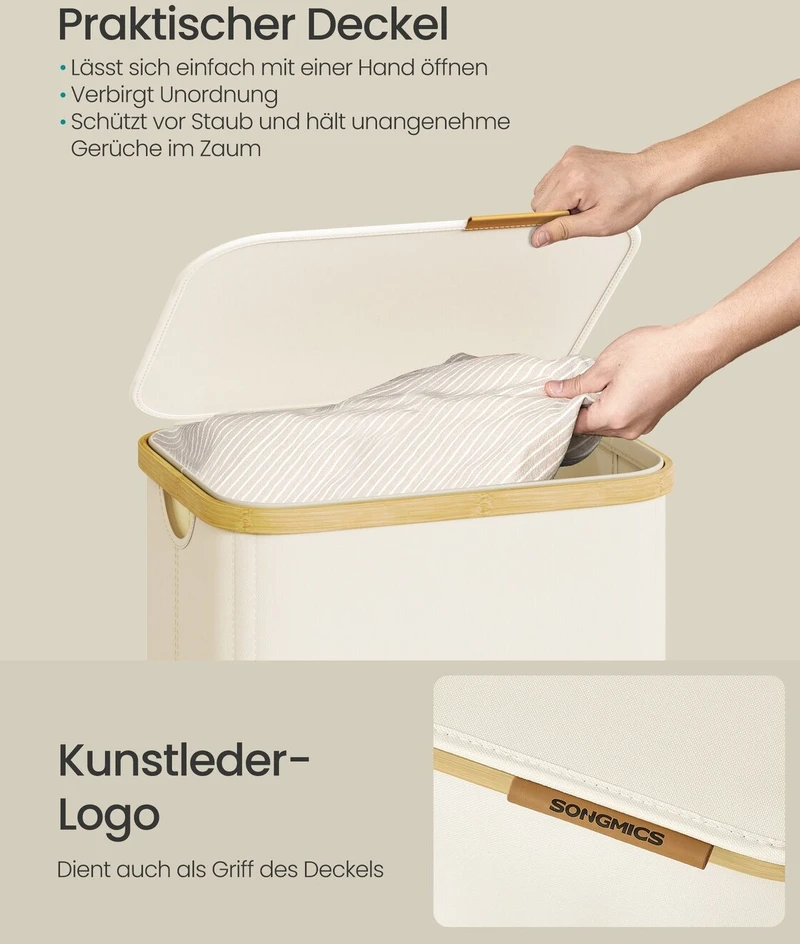 Songmics Skalbinių krepšys 100 l