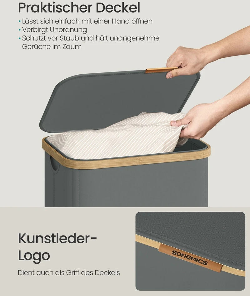 Songmics Skalbinių krepšys 100 l