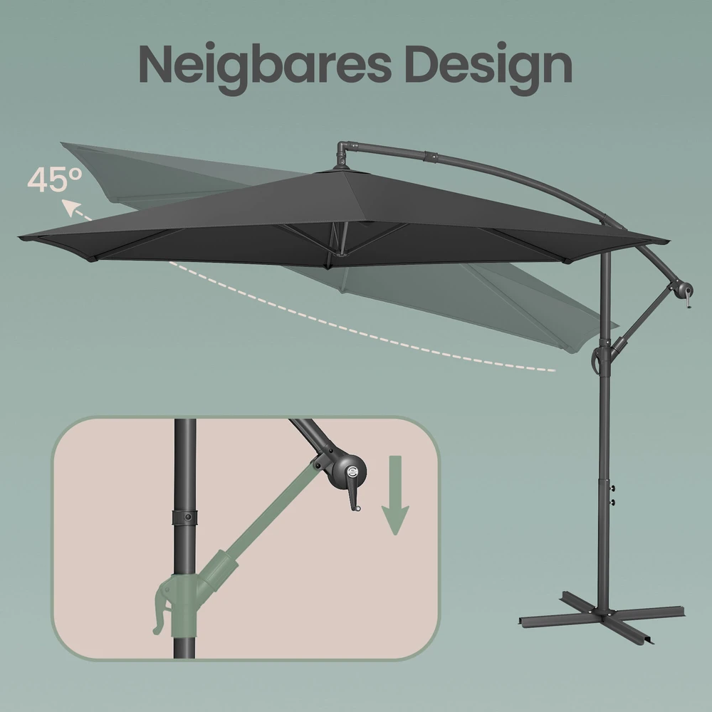Songmics Skėtis 350 cm