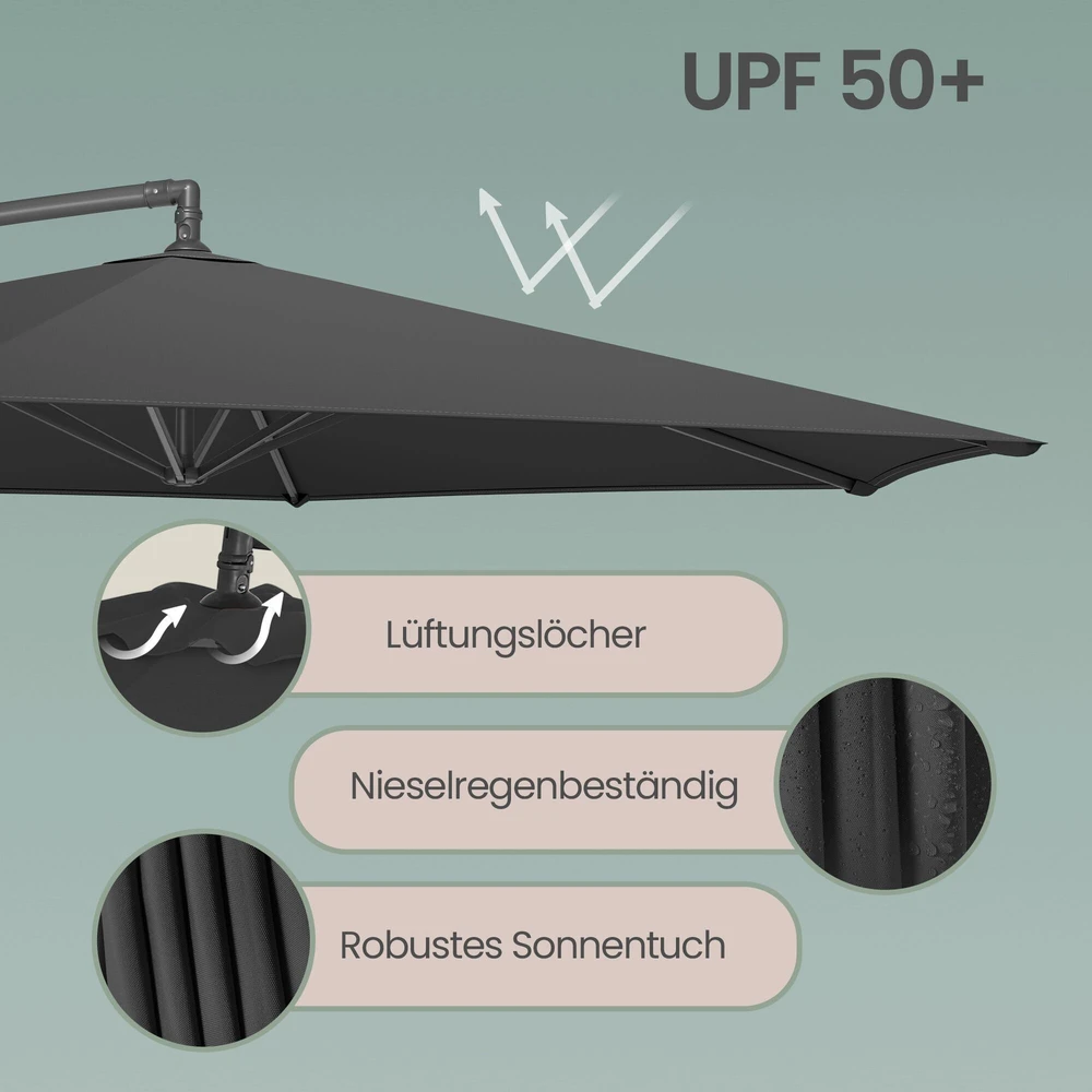 Songmics Skėtis 350 cm