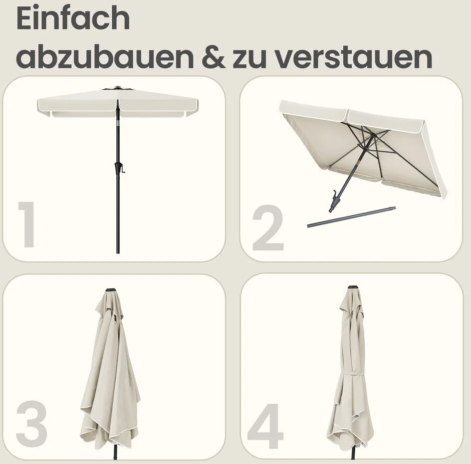 Songmics Lauko skėtis 300 x 200 cm