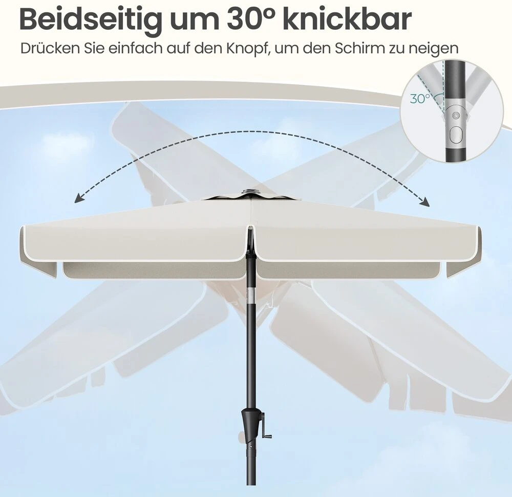 Songmics Lauko skėtis 300 x 200 cm