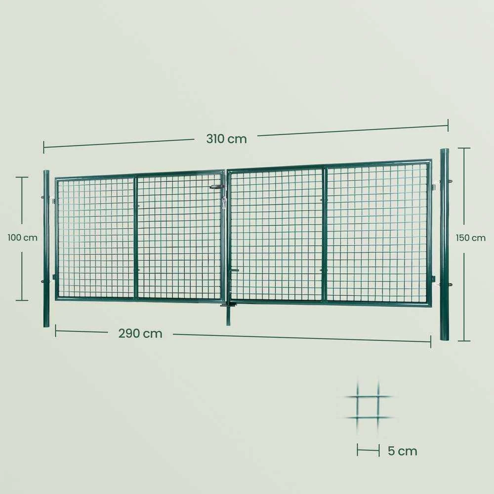 Songmics Sodo vartai 310,1 x 100,1 cm