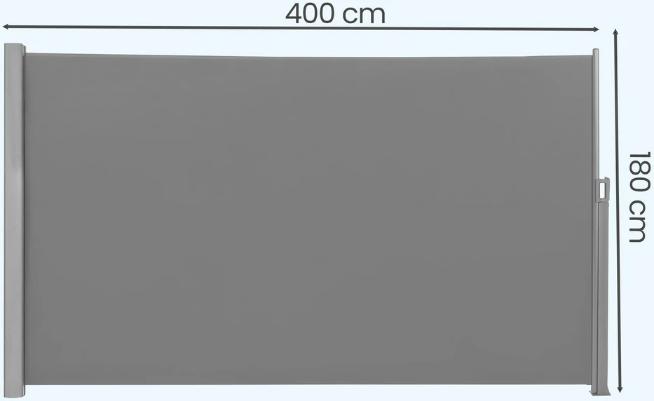 Songmics Šoninė markizė 180 × 400 cm