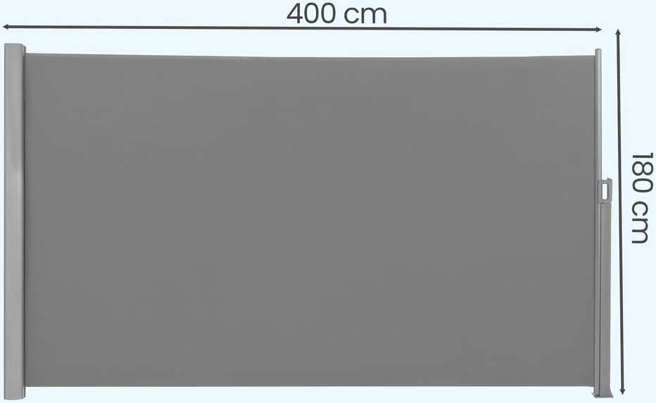 Songmics Šoninė markizė 180 × 400 cm