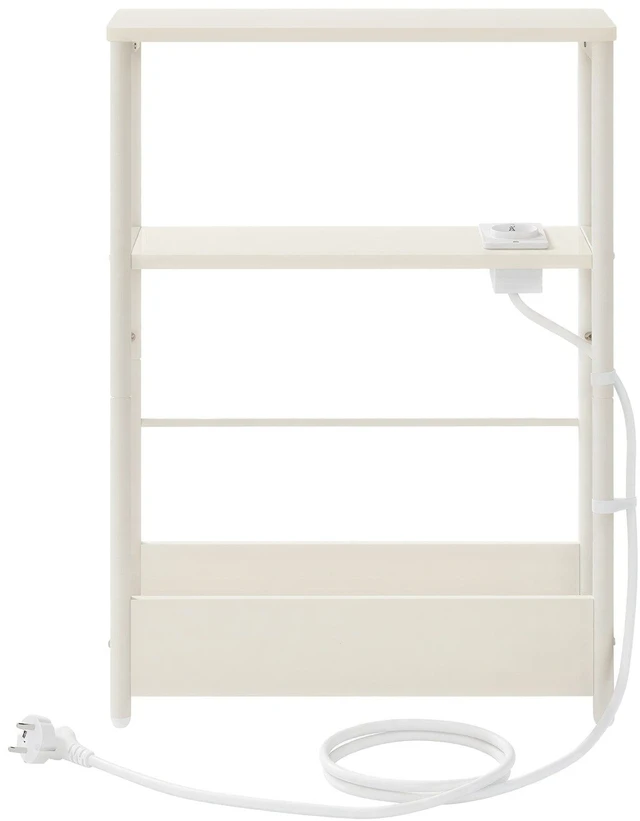 Songmics Staliukas 18 x 45 x 58 cm, 3 lygiai, baltas