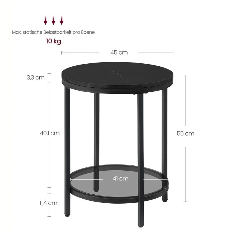 TV staliukas Songmics Kavos staliukas 45 × 55 cm