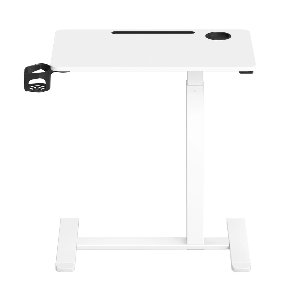 Songmics Reguliuojamo aukščio stalas, 70 x 40 x 65-102 cm, baltas