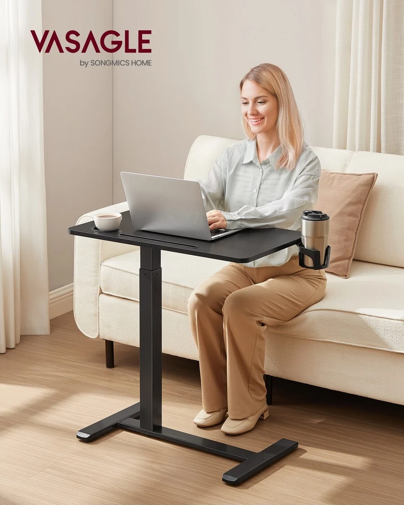 Songmics Reguliuojamo aukščio stalas 70 × 40 × (65–102) cm