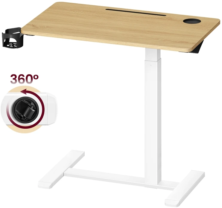 Songmics Reguliuojamo aukščio stalas 80 x 45 x (65–102) cm