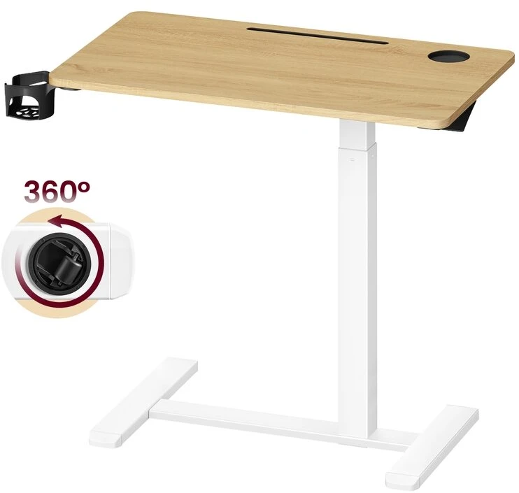 Songmics Reguliuojamo aukščio stalas 80 x 45 x (65–102) cm